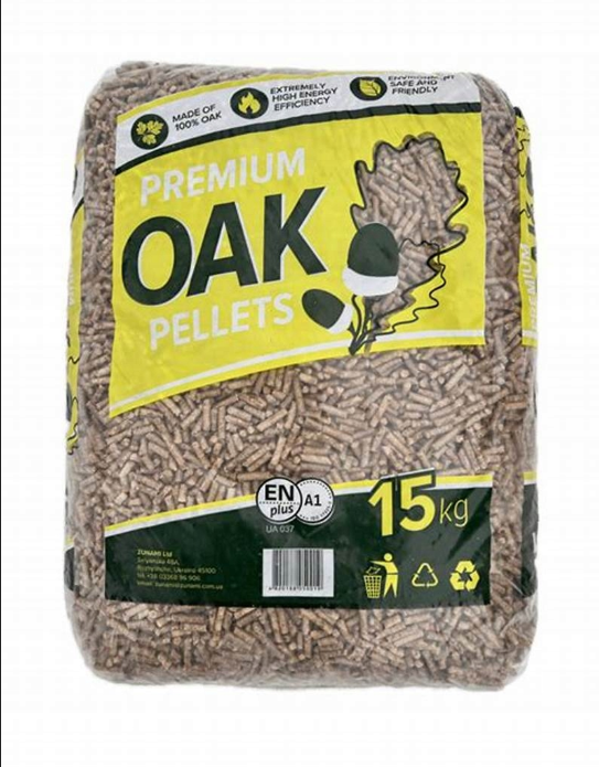 Premium pellet dębowy 15 kg – najwyższa jakość