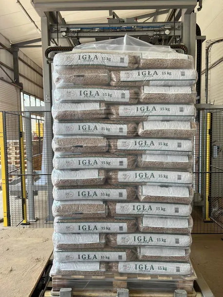 IGŁA pellet sosnowy Premium – 18,21 MJ/kg, niski popiół 0,51%
